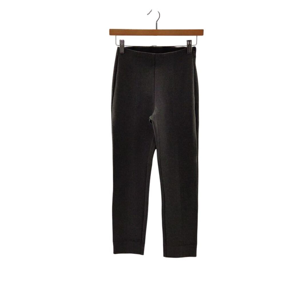 Quince Women Ultra-Stretch Ponte Pintuck Ankle Pants Black XS